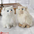 EN71&ASTM standard white plush walking cat toy